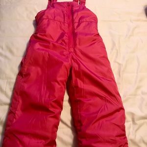 Girls snow bibs